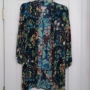 Chico's Travelers Open front jacket Size 3